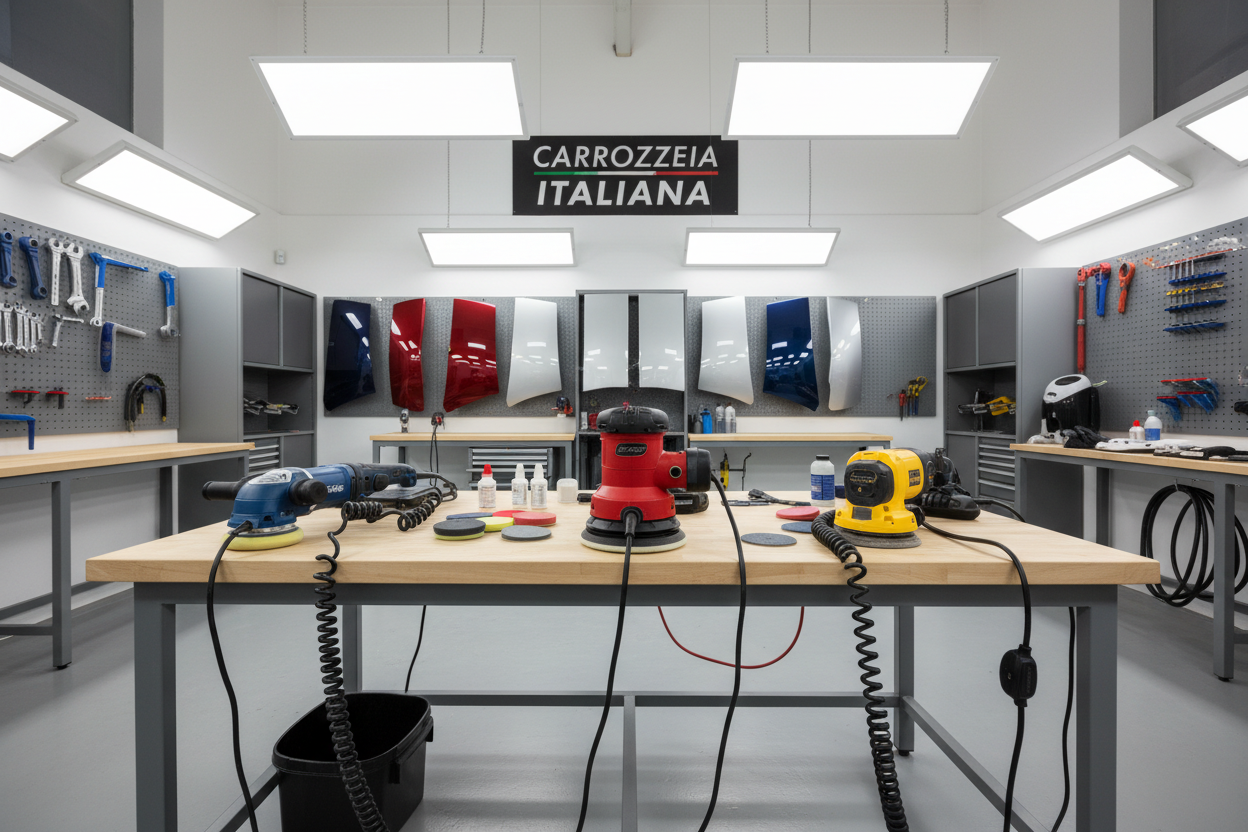 Tipi di Macchine per Levigatura e Come Scegliere Quella Giusta per il Tuo Laboratorio Auto