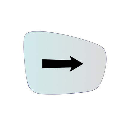 Vetro Specchio ASFERICO Lato Passeggero Per VW UP' dal 2012-2018