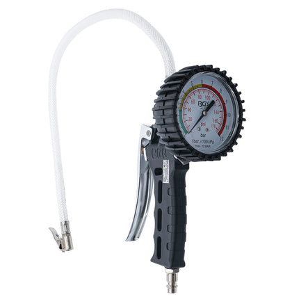 PISTOLA PROFESSIONALE PER GONFIAGGIO PNEUMATICI GOMME AUTO MOTO 0-12 BAR