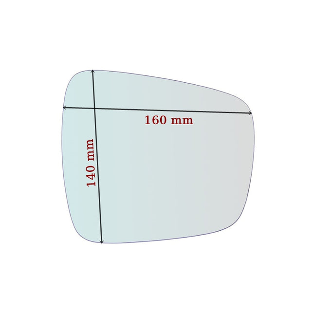 Vetro Specchio Retrovisore Lato DX-Passeggero Per Renault Espace V (JR) dal 2015>