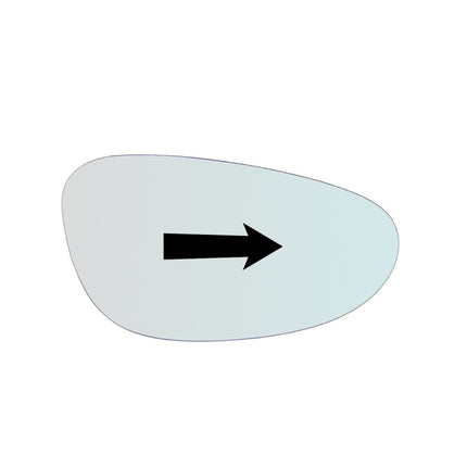 Vetro Specchio Retrovisore Lato DX Per Porsche 911 TYPE GT-3 dal 1999-2004