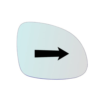 Vetro Specchio Retrovisore Lato DX-Passeggero Per VW Sharan II (7N1) dal 2010>