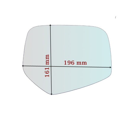 Vetro Specchio Retrovisore Lato DX Per Mitsubishi Pajero Sport III (KS) 2008>