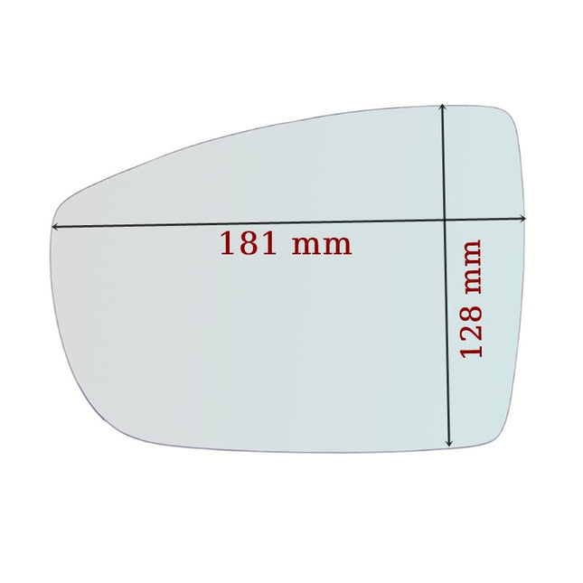 Vetro Specchio ASFERICO Lato SX-Guidatore Per Ford C-max II (DXA) dal 2010>