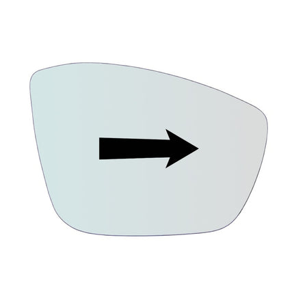 Vetro Specchio Retrovisore Lato DX-Passeggero Per Opel Mokka II dal 2021>