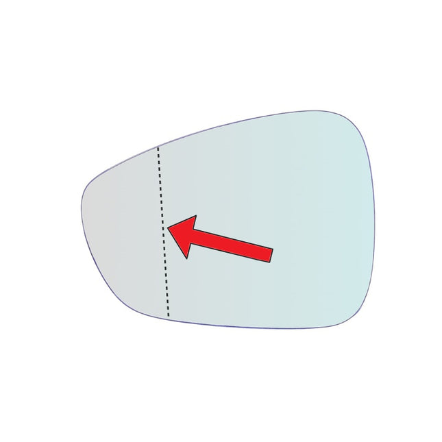 Vetro Specchio Asferico Lato SX-Guidatore Per Peugeot RCZ dal 2010-2015