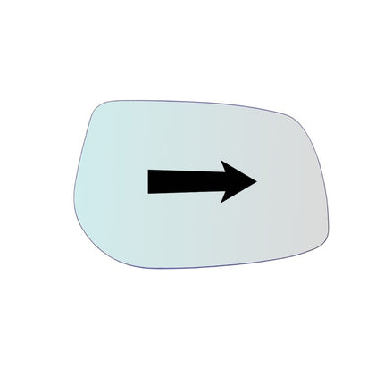 Vetro Specchio Retrovisore Lato DX Per Daihatsu Sirion (M3) dal 2009>