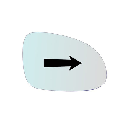 Vetro Specchio Retrovisore Lato DX Passeggero Per VW Sharan I (7M8) solo dal 2003-2009