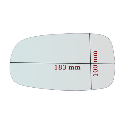 Vetro Specchio Retrovisore Lato SX-Guidatore Per SAAB 9.5 dal 2002-2009