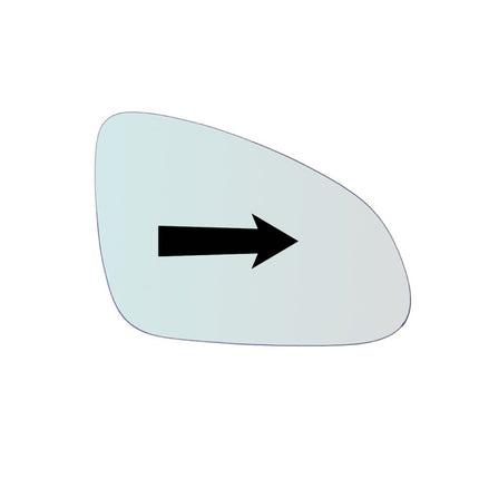 Vetro Specchio Retrovisore Lato DX-Passeggero Per Opel Astra J dal 2010-2015