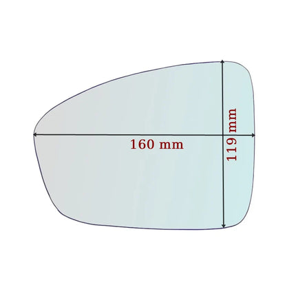 Vetro Specchio ASFERICO Lato DX-Passeggero Per Mitsubishi Colt VII dal 2023>