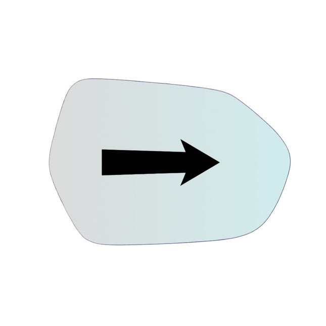 Vetro Specchio ASFERICO Lato Passeggero Per Mazda 2 IV (KB) dal 2022>