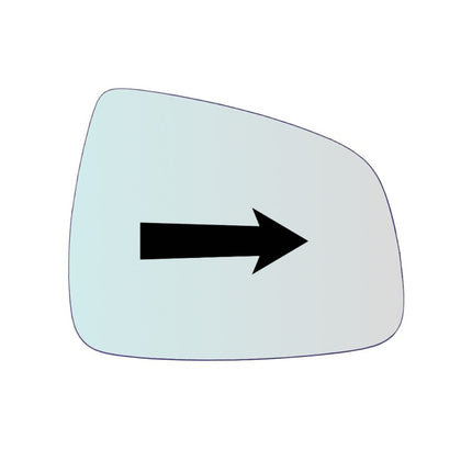 Vetro Specchio Retrovisore Lato DX-Passeggero Per Dacia Logan I solo 2008-2012