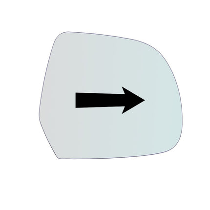 Vetro Specchio ASFERICO Lato DX-Passeggero Per Dacia Dokker dal 2012>