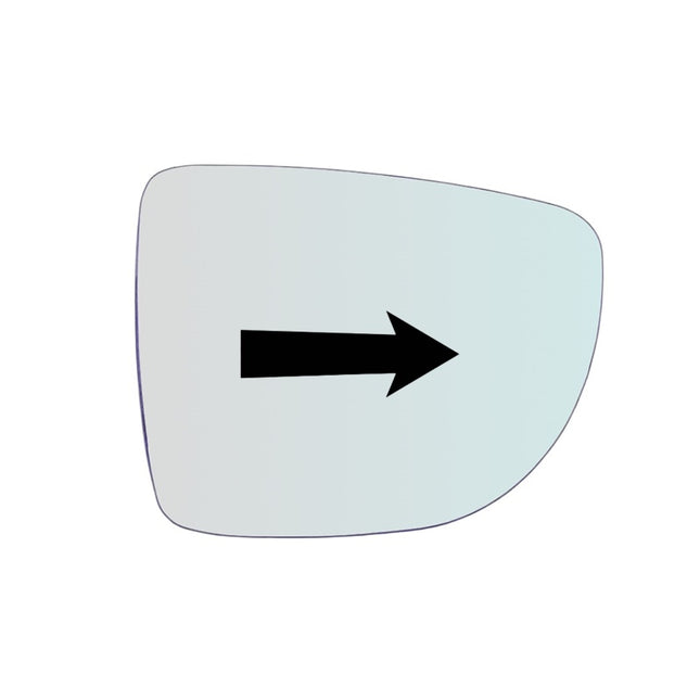 Specchio Retrovisore Termico Lato Passeggero Per Nissan Leaf dal 2014>