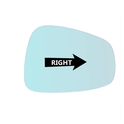 Vetro Specchio AZZURRATO Lato DX-Passeggero Per Alfa Romeo Mito (955) dal 2008>