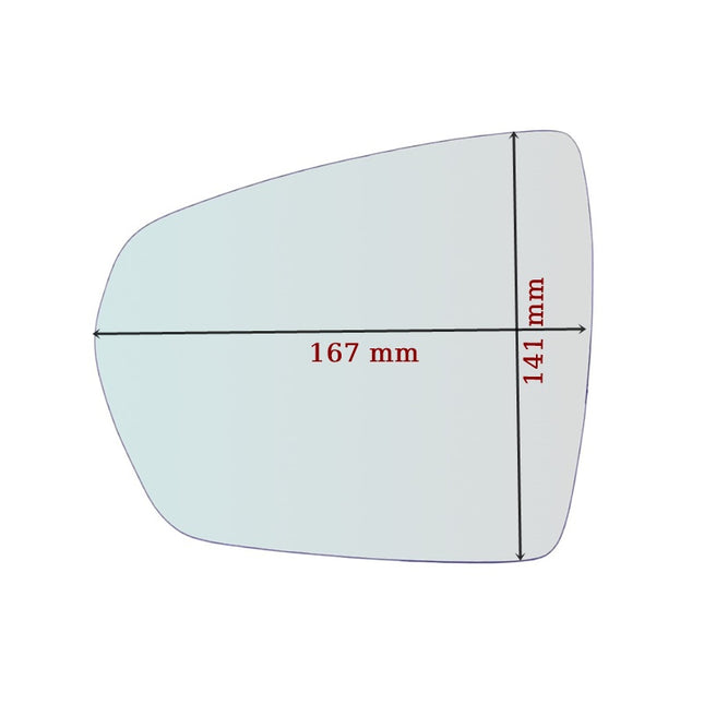Vetro Specchio Retrovisore Lato Passeggero Per DS 7 Crossback (J) dal 2017>