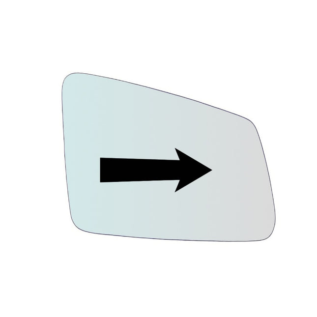 Vetro Specchio Retrovisore Lato DX Per Mercedes Classe E (W212) dal 2009-2011