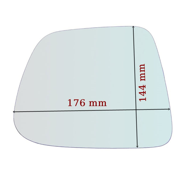 Vetro Specchio Retrovisore Lato DX Compatibile Per Chevrolet Orlando (J309) dal 2010>