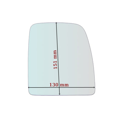 Vetro Specchio Retrovisore Lato Guidatore Per Fiat Scudo II dal 2007>