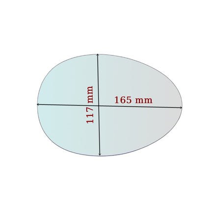 Vetro Specchio Retrovisore Lato DX Compatibile Per Mini (R55) Clubman dal 2006-2011