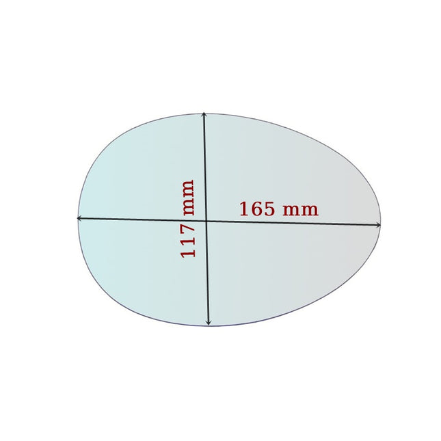 Vetro Specchio Retrovisore Lato SX Compatibile Per Mini (R61) Paceman dal 2012-2016