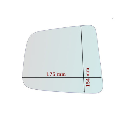 Vetro Specchio ASFERICO Lato Guidatore Per Mazda B2500 Pick-Up dal 2000-2007