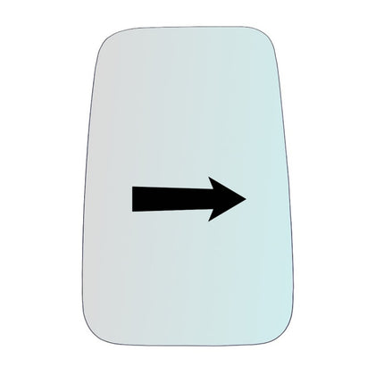 Vetro Specchio Retrovisore Lato DX-Passeggero Per Renault Maxity dal 2000>