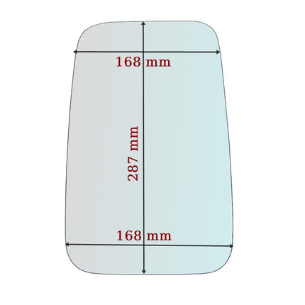 Vetro Specchio Retrovisore Lato DX-Passeggero Per Renault Maxity dal 2000>