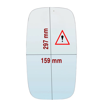 Vetro Specchio Retrovisore Lato DX-Passeggero Per Nissan Cabstar III dal 2006>