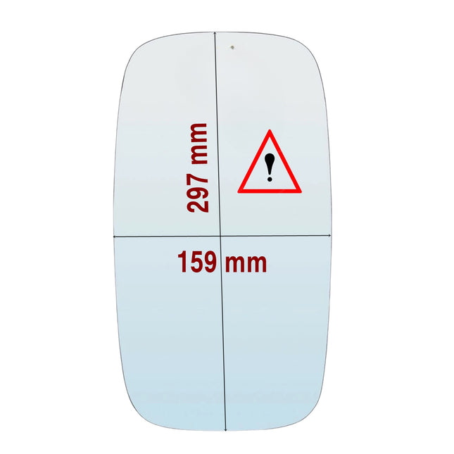 Vetro Specchio Retrovisore Lato DX-Passeggero Per Nissan Cabstar III dal 2006>