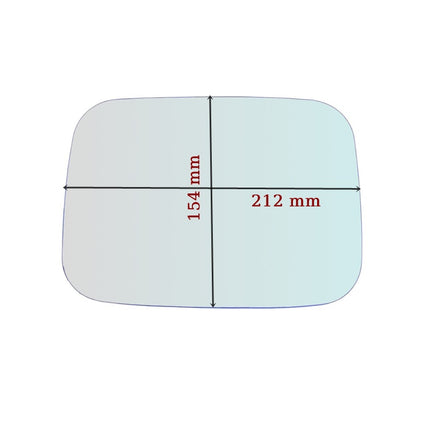 Vetro Specchio Retrovisore Lato SX-Guidatore Per Hummer H2 dal 2002>