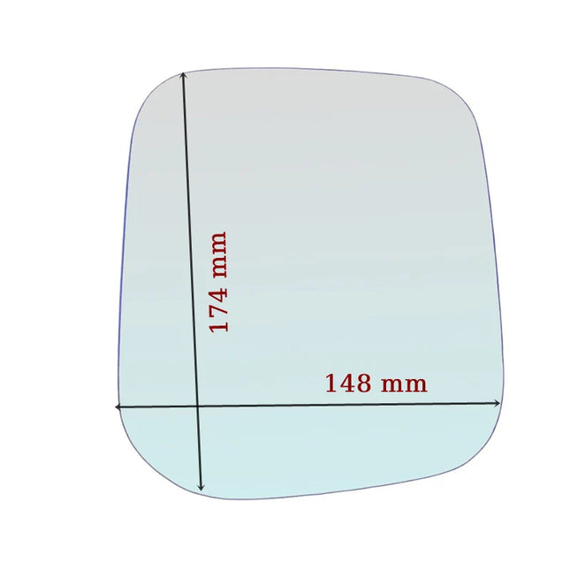 Vetro Specchio Retrovisore Lato DX Compatibile Per Hyundai Galloper I dal 1991-1998