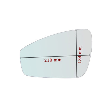 Vetro Specchio Asferico Lato DX-Passeggero Per Volkswagen Tiguan III (CT1) dal 2023>