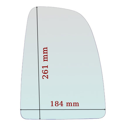 Vetro Specchio Retrovisore Lato DX Per Fiat Ducato III (250) dal 2006>