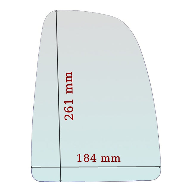 Vetro Specchio Retrovisore Lato DX-Passeggero Per Dodge RAM Promaster dal 2013>