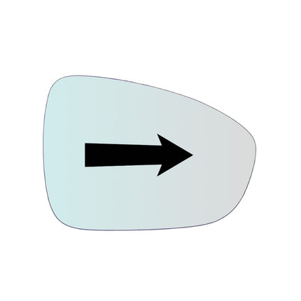 Vetro Specchio Retrovisore Lato DX-Passeggero Per Dacia Logan III dal 2021>