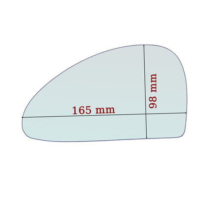 Vetro Specchio Retrovisore Lato Passeggero Per Ford Cougar (EC) dal 1998-2001