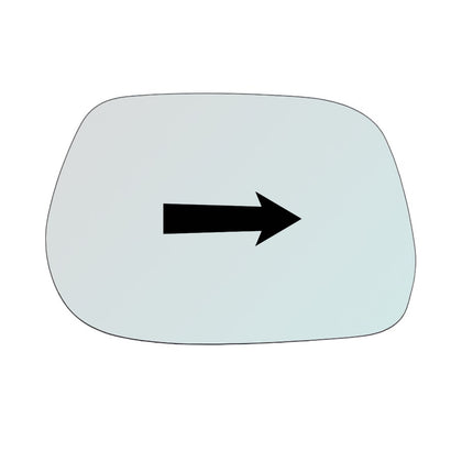 Vetro Specchio Retrovisore DX-Passeggero Per Daihatsu Materia (M4) dal 2006>