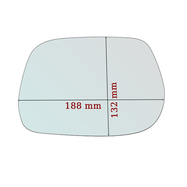 Vetro Specchio Retrovisore DX-Passeggero Per Daihatsu Materia (M4) dal 2006>