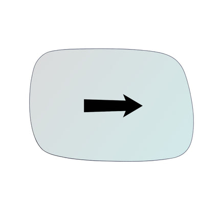 Vetro Specchio ASFERICO Lato Passeggero Per Jeep Cherokee XJ dal 1997-2000