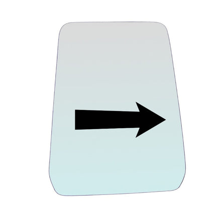 Vetro Specchio Retrovisore Lato Passeggero Per Toyota Land Cruiser I dal 1984-1999