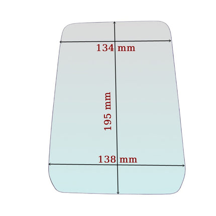 Vetro Specchio Retrovisore Lato Guidatore Per Toyota Land Cruiser I dal 1984-1999