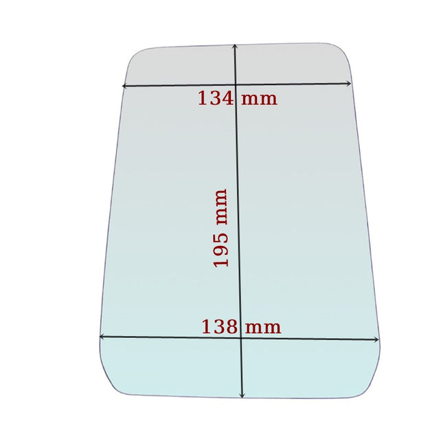 Vetro Specchio Retrovisore Lato Passeggero Per Toyota Land Cruiser I dal 1984-1999