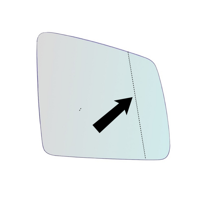 Vetro Specchio ASFERICO Lato Passeggero Per Mercedes Classe GL (X164) dal 2011>