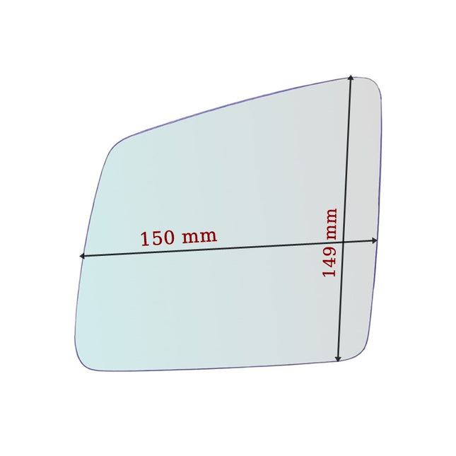 Vetro Specchio Retrovisore Lato Guidatore Per Mercedes Classe GL (X164) dal 2011>