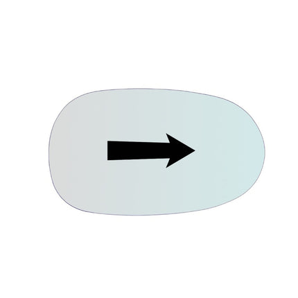 Vetro Specchio Retrovisore Lato DX-Passeggero Per Jaguar X-Type dal 2001-2008