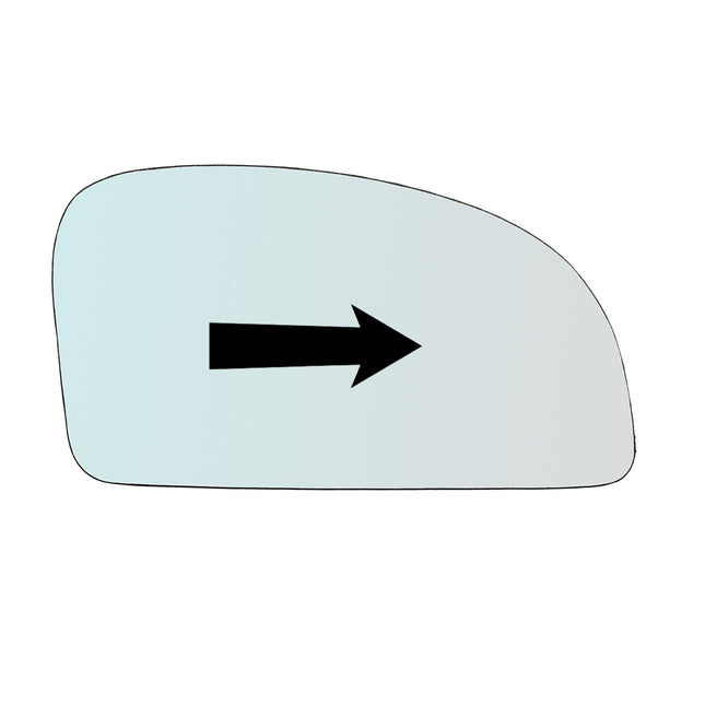 Vetro Specchio Retrovisore Lato Passeggero Per Hyundai Getz dal 2002-2011