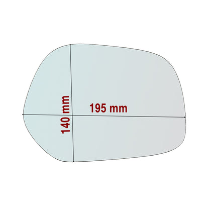 Vetro Specchio Retrovisore Lato DX Compatibile Per DR 5.0 SUV dal 2019>