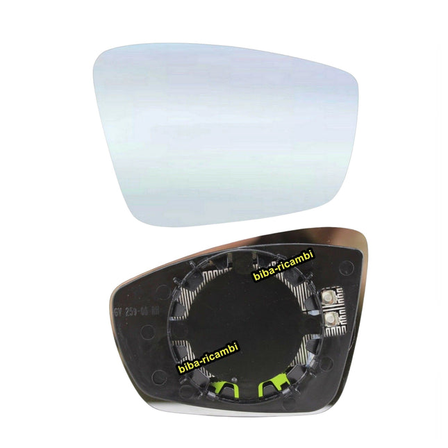 Piastra Vetro Specchio Lato DX-Passeggero Per Skoda Rapid (NH3) dal 2012>